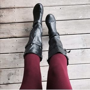 Black riding boots
